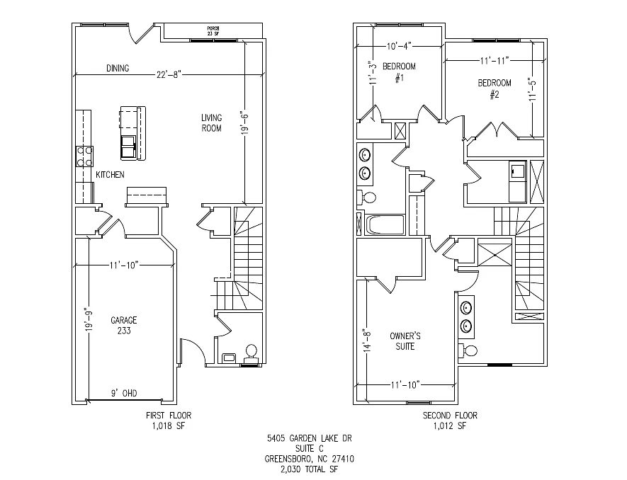 Floor plan Townhouse C