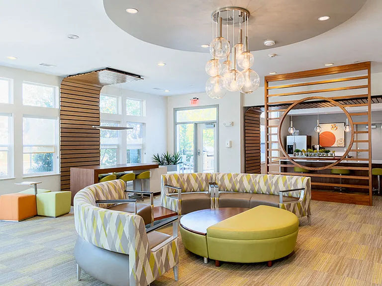 Gorgeous resident lounge with full kitchen!