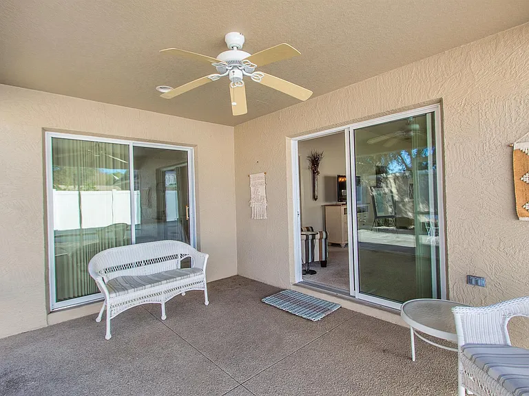 Back enclosed screened porch