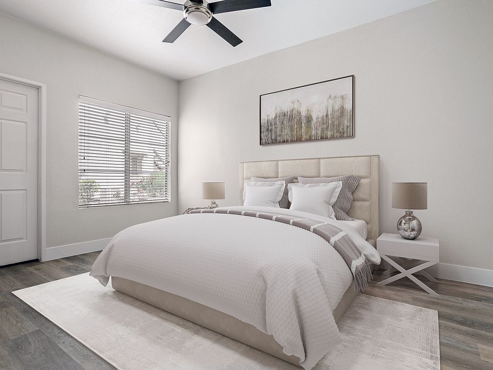 Retreat to a bedroom built for relaxation.