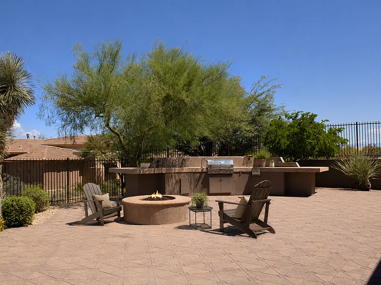 Built-In Outdoor Kitchen-Virtually Staged
