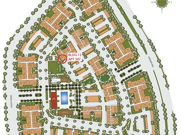 Unit 307 overlooks the community park area. It is quiet with