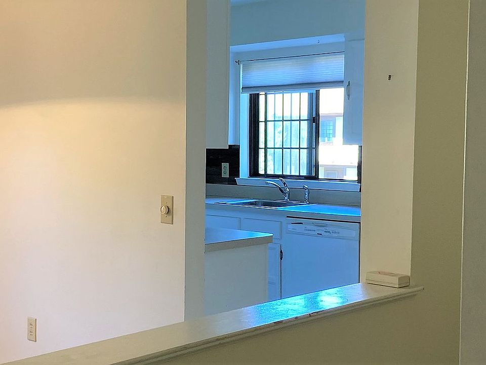 Kitchen opens to dining room