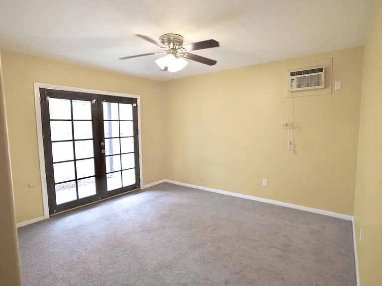 Master Bedroom w/closet & French Door Access to the Backyard