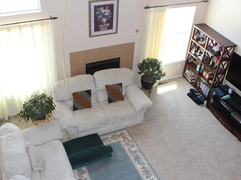 From upstairs