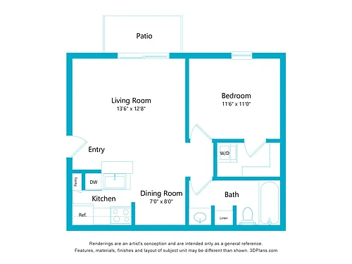 Floor plan Waterford A3