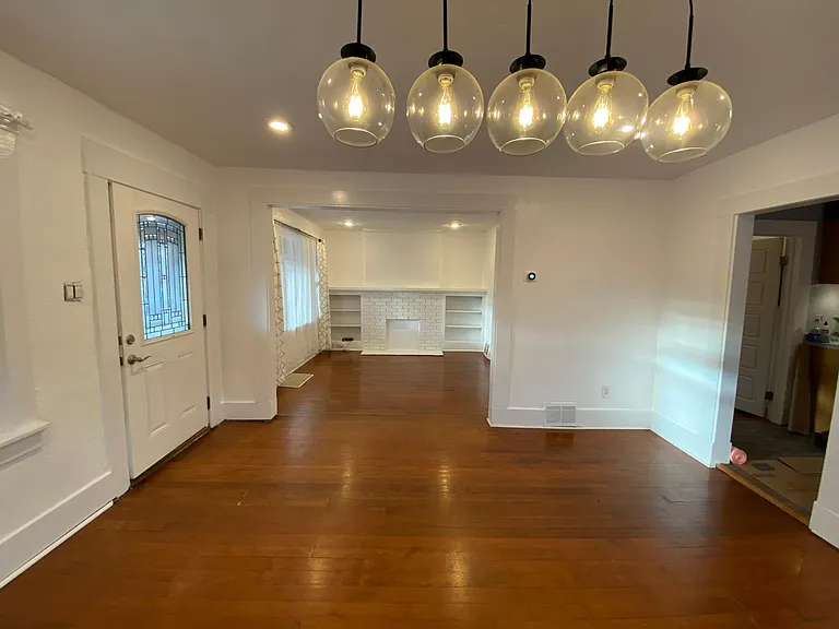 Newly painted entry/living/dining rooms.