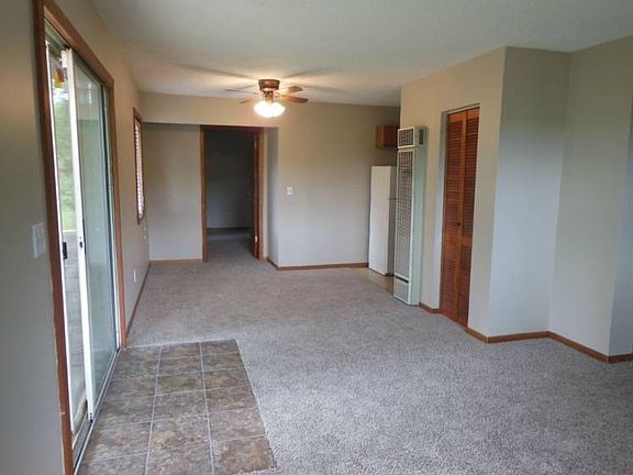 The large living area provides room for a dining room too. The carpet is most of the home is new.