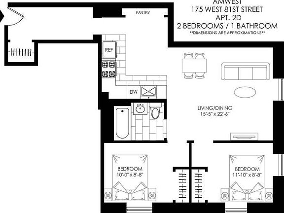 2nd image of 175 W 81st St APT 2D