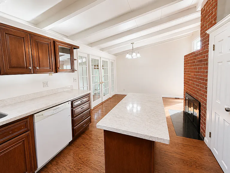 Kitchen View with island