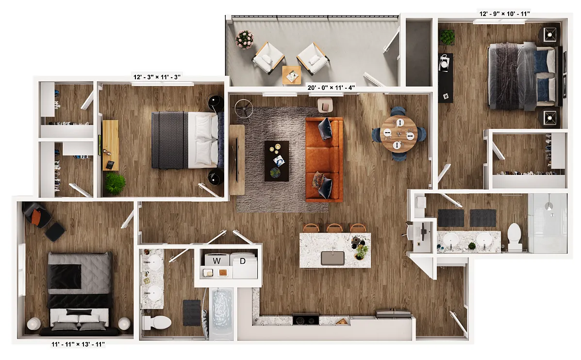 Floor plan C1 HC
