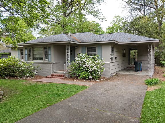 Front entry and Carport.