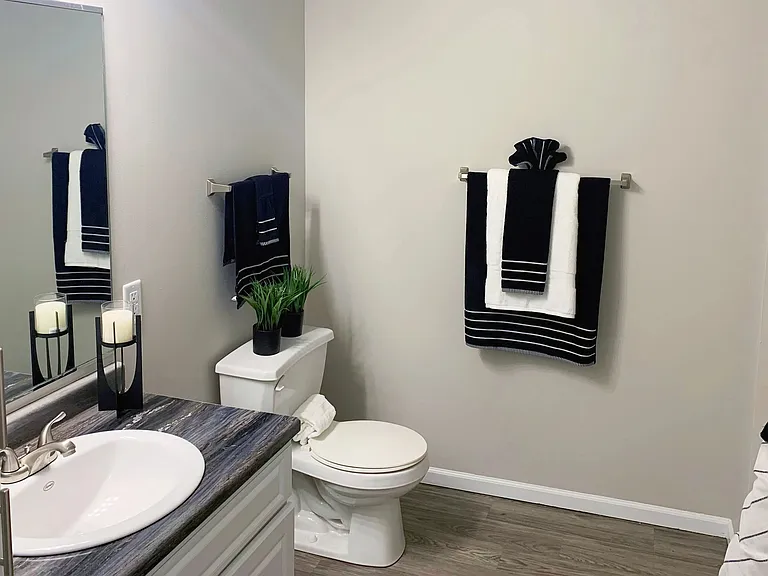 Renovated bathrooms with stylish features for a touch of refinement and luxury