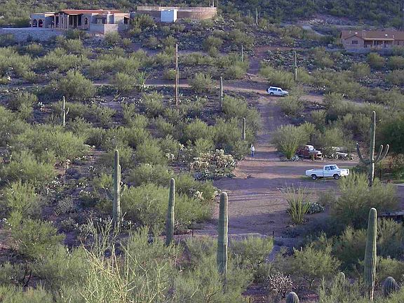 Top of hill to roadway