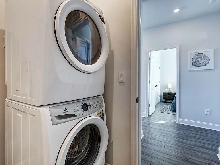 Experience the convenience of cottage living with in-home, full-size washers and dryers.