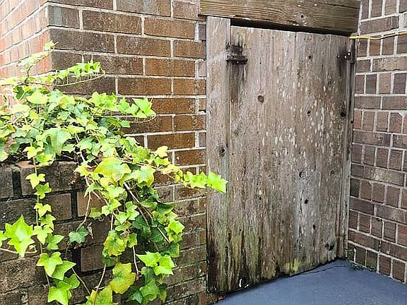 door to crawlspace