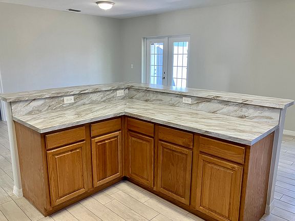 Large island with snack bar