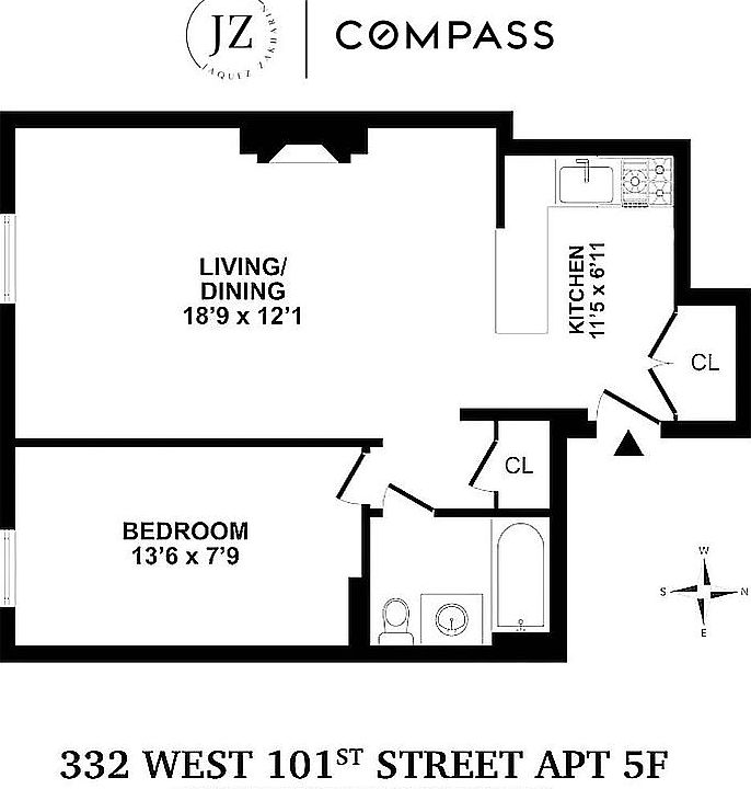 2nd image of 332 W 101st St APT 5F