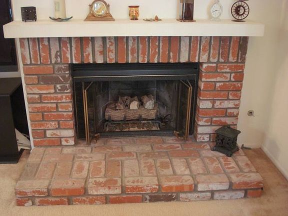 Brick Fireplace