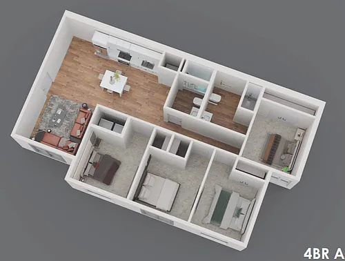 Floor plan 4 Bedroom