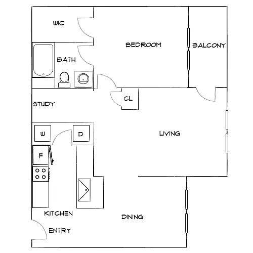 Floor plan Design 1B