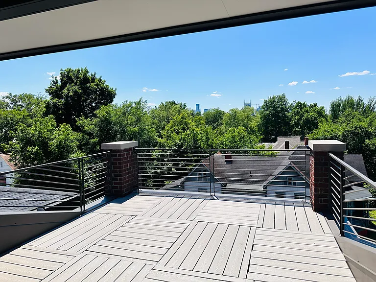 Another beautiful view looking out across the wonderful rooftop deck