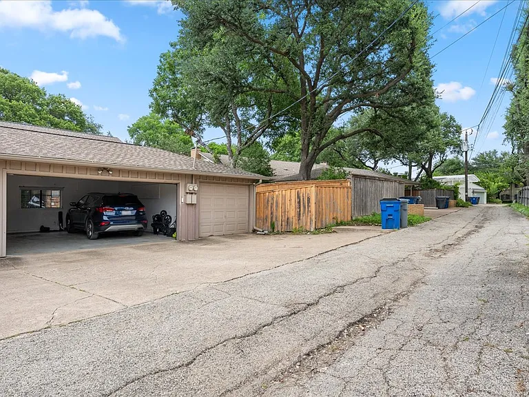 two car garage plus carport