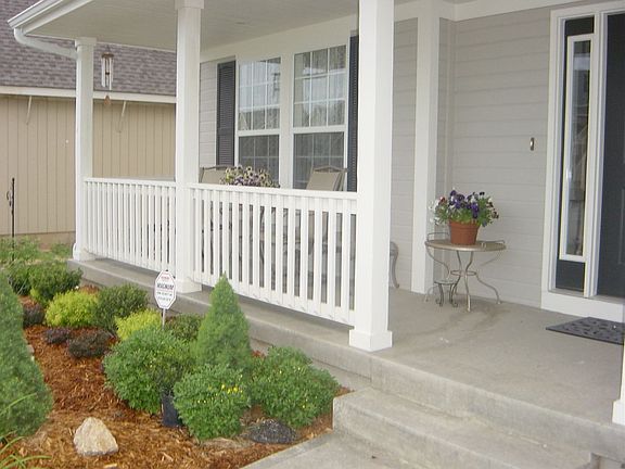 Extended Front Porch and Sitting area