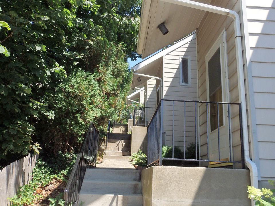 Front entry from lower parking area