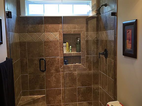 Floor to ceiling tile work 