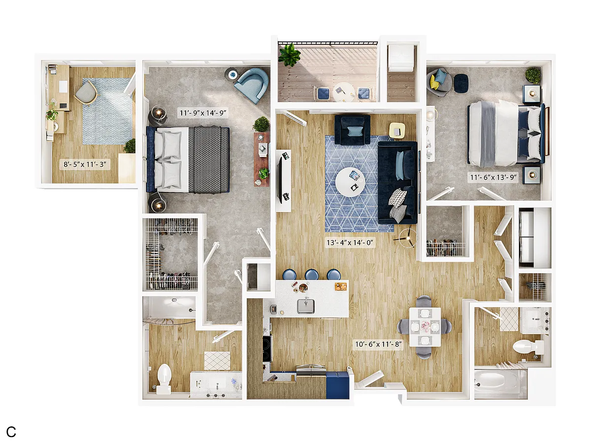 Floor plan The Lennox (Den)
