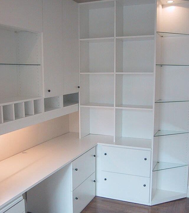 What the home office looks like empty