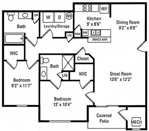 Floor plan 2H2