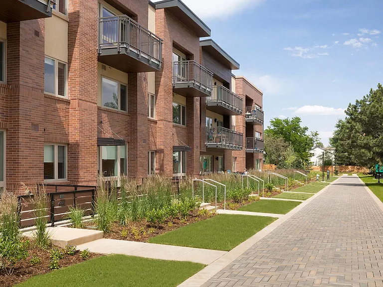 Enjoy a quick stroll around the Parc Mosaic Loop, a 1/3 mile walking path surrounding the community.