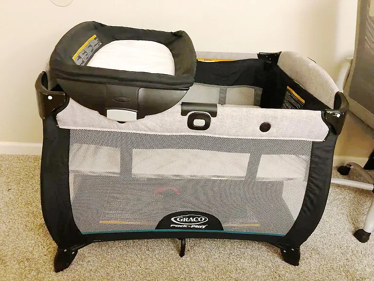 A safe and cozy sleep space for your baby, ready when you arrive.
