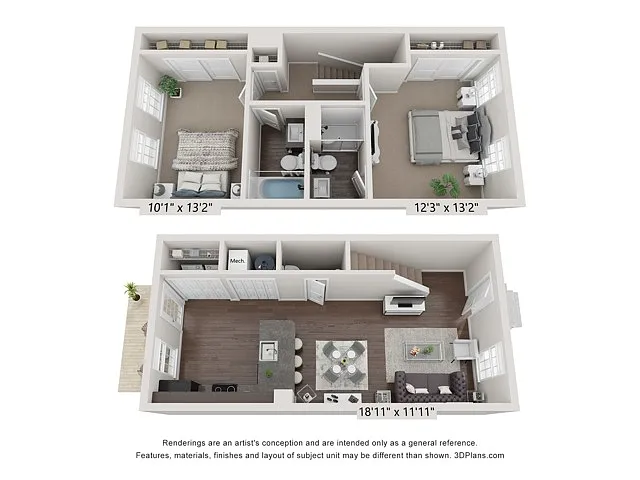 Floor plan Bentley Town