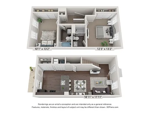 Floor plan Bentley Town