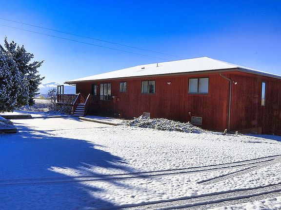 Rear view with parking area