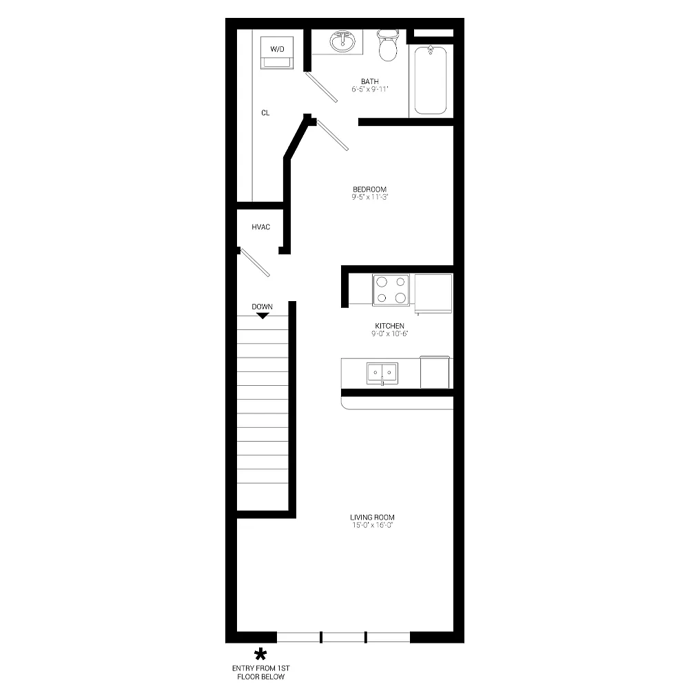 Floor plan Grand Overlook Studio