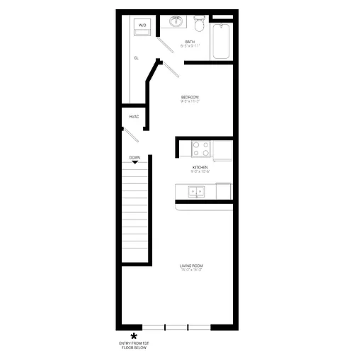 Floor plan Grand Overlook Studio