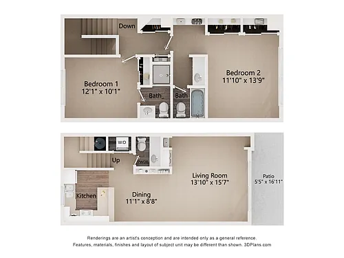 Floor plan Emerald Bay Renovated