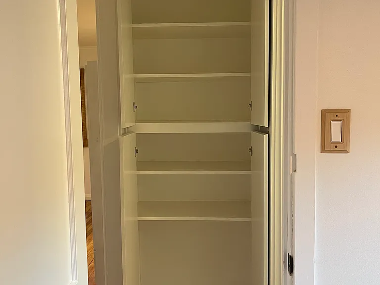 This is the hallway linen closet.