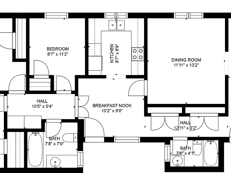 Floor Plan, front door on the right