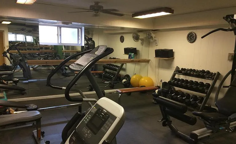 Easy access to the fitness room just steps from the apartment on the same level.