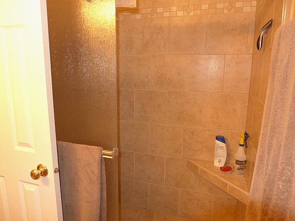Tiled Shower Master Bath