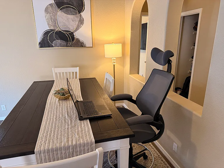 living area workstation. Computer chair available