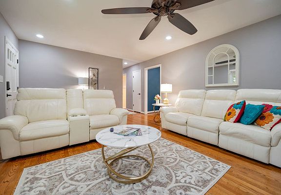 Leather Couch, Loveseat that all recline