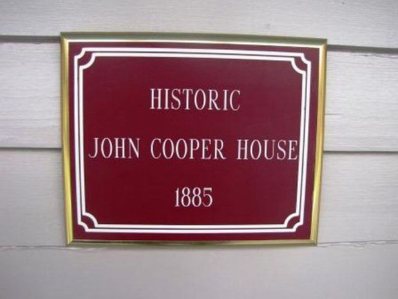 Historic home plaque