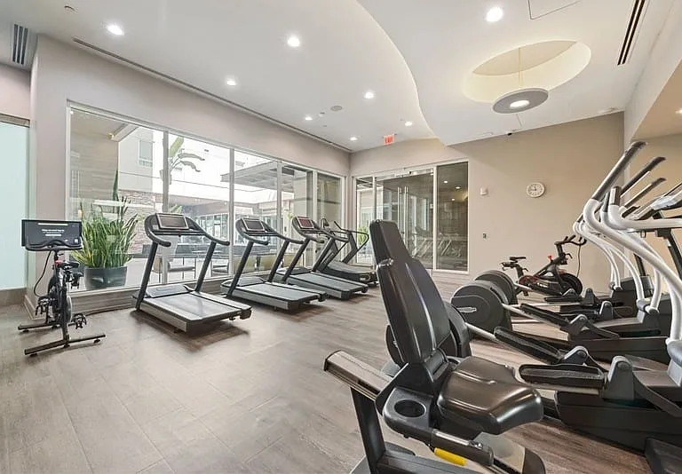 24/Hr fitness center with TechnoGym equipment