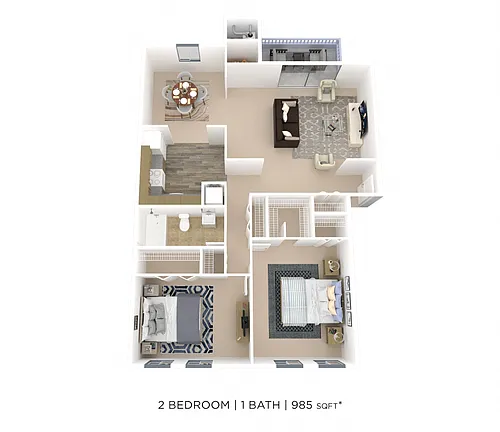 Floor plan Two Bedroom